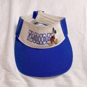 Blue vintage Mickey Mouse Visor